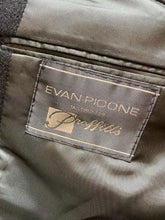 Load image into Gallery viewer, Evan Picone Suit Coat Mens 46R Black Single Breasted Camel Hair Sport Blazer