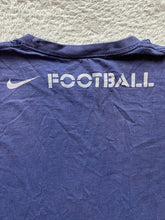 Load image into Gallery viewer, Nike Shirt Adult Medium Navy Football Athletic Activewear Swoosh Spell Out Mens