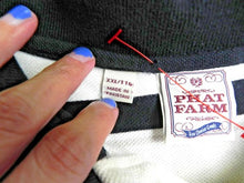 Load image into Gallery viewer, Phat Farm Shirt Adult 2XL XXL Black White Preppy Rugby Casual Golf Polo Mens