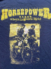 Load image into Gallery viewer, Horsepower Shirt Adult Medium Biker Baja CA Where Legends Ride MOTORCYCLE Mens