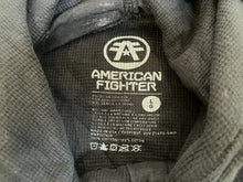 Load image into Gallery viewer, American Fighter Shirt Adult Large Black Hooded Thermal Waffle Knit Training Men