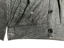 Load image into Gallery viewer, FOX Racing Sweater Womens Small Black Button Front Cardigan Oversized Grunge