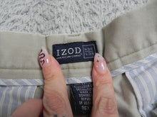 Load image into Gallery viewer, IZOD Pants Adult 36x34 Beige American Chino Pleated Trousers Casual Straight Men