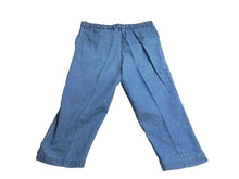 Load image into Gallery viewer, New Direction Jeans Womens Large (34x20.3) Blue Capri Crop Denim Elephant Tree