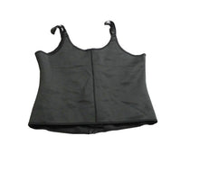 Load image into Gallery viewer, Neoprene Body Shaper Womens 3XL XXXL Black Zip Up Workout Nylon Corset Ladies
