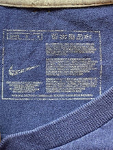 Load image into Gallery viewer, Nike Shirt Adult Medium Navy Football Athletic Activewear Swoosh Spell Out Mens