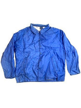 Load image into Gallery viewer, J Blair Jacket Adult Extra Large Blue Snaps Nylon Windbreaker Outerwear Mens