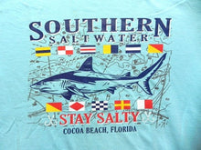 Load image into Gallery viewer, Southern Saltwater Shirt Adult Extra Large Stay Salty Cocoa Beach FL Shark Mens