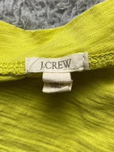 Load image into Gallery viewer, J Crew Shirt Womens Small Yellow Greenish Round Neck Long Sleeve Pullover Ladies