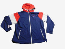 Load image into Gallery viewer, Warriors Jacket Adult Extra Large Blue Full Zip BSN Sports Windbreaker LSA Mens