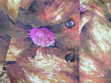 Load image into Gallery viewer, Chicos Shirt Womens 2 Gold Pink Button Up Spandex Sequins Beads Boho Blouse