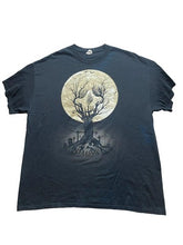 Load image into Gallery viewer, Halloween Shirt Adult Extra Large Black Full Moon Cemetery Grunge Horror Mens