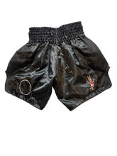 Load image into Gallery viewer, Club Space Shorts Adult 25x7 Black Miami Muay Thai Trunks Boxing Mens NWT