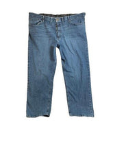 Load image into Gallery viewer, Wrangler Jeans Adult 44x29 Blue Authentics Straight Leg Spandex Baggy Denim Mens