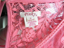 Load image into Gallery viewer, Pinky Dress Womens 3X Pink Flower Lace Lined Flared Boho Nylon Rayon Plus Ladies