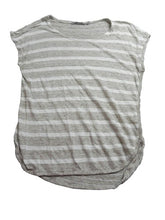 Load image into Gallery viewer, Athleta Shirt Womens Small Gray Striped 100% Linen Tank Blouse Casual Ladies