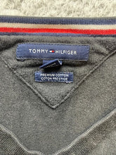 Load image into Gallery viewer, Vintage Tommy Hilfiger Sweater Adult Extra Large Black V-Neck Outerwear Mens