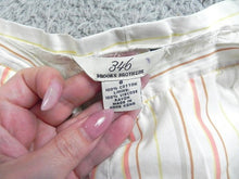 Load image into Gallery viewer, Brooks Brothers 346 Pants Womens 8 (26x24.8) White Striped Viscose Rayon Ladies
