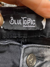 Load image into Gallery viewer, Blue Topic Jeans Juniors 11/12 Black Denim Distressed Grunge Streetwear Girls
