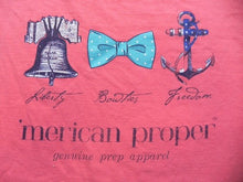 Load image into Gallery viewer, VTG 'Merican Proper Shirt Adult Extra Large Liberty Bowtie Freedom Anchor Mens