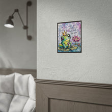 Load image into Gallery viewer, Inspirational Frog Poster — "You Are Capable of More Than You Know" Rolled Art Print