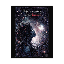 Load image into Gallery viewer, Hope Is a Spark Poster — Inspirational Galaxy Art Print