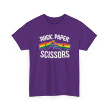 Load image into Gallery viewer, Rock Paper Scissors Funny Lesbian Gay Pride T-Shirt ALL SIZES S-5XL