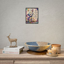 Load image into Gallery viewer, Creepy Cute Patchwork Baby Elephant Art Print – "You Are Stronger Than You Think And Braver Than You Feel" Nursery Wall Decor