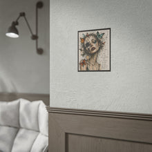 Load image into Gallery viewer, Rolled Poster — Surreal Woman with Butterflies & Quote “Love Is the Most Beautiful Pain”