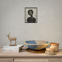 Load image into Gallery viewer, Horror Zombie Art Poster — Glowing Green-Eyed Undead Rolled Poster