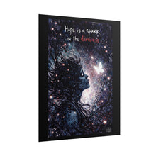 Load image into Gallery viewer, Hope Is a Spark Poster — Inspirational Galaxy Art Print