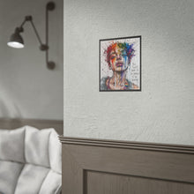 Load image into Gallery viewer, "To Be Worthy" Pride Art | Ink Sketch Rainbow Watercolor Poster