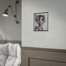 Load image into Gallery viewer, Surreal Fox-Girl Art Poster – "Weird Is Just a Side Effect" Rolled Wall Art