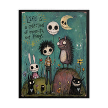 Load image into Gallery viewer, "Life Is A Collection Of Moments Not Things" Wall Art | Gothic Forest Print