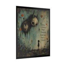 Load image into Gallery viewer, Rolled Poster — Moody Surreal Art Print “People Survive Pain Everyday, Sometimes That’s Enough”