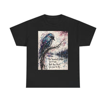 Load image into Gallery viewer, Raven Watercolor Tee — “The Heaviest Storms Don’t Last” Inspirational Graphic T-Shirt
