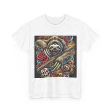 Load image into Gallery viewer, Killer Sloth Skulls Roses Wild T-Shirt - Size S - 5XL