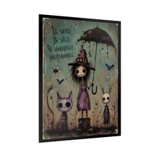 Load image into Gallery viewer, Weird Is Just a Different Kind of Wonder Rolled Poster — Gothic Whimsical Fantasy Wall Art