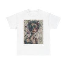 Load image into Gallery viewer, Surreal Portrait Tee — “Be Weird. Be Random…” Artistic Graphic T-Shirt