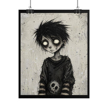 Load image into Gallery viewer, Gothic Boy Rolled Poster — Moody Dark Art Wall Print