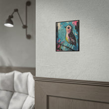 Load image into Gallery viewer, Rolled Poster — Colorful Inspirational Bird Art Print (“The World Is Full of Wonder, So Keep Looking Up”)