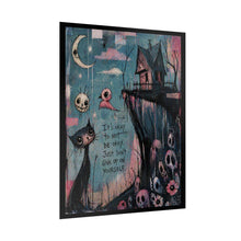 Load image into Gallery viewer, Rolled Poster — Gothic Cute Mental Health Art Print (“It's okay to not be okay”)