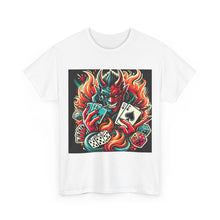 Load image into Gallery viewer, Devil with Blunt Playing Poker T-Shirt - Size S - 5XL