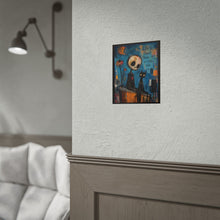 Load image into Gallery viewer, Rolled Poster - "Life Is Short, Make It A Little Wild" Gothic Skull & Black Cat Art Print