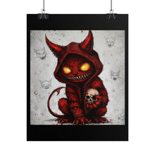 Load image into Gallery viewer, Devil Cat Poster – Dark Horror Art Rolled Print