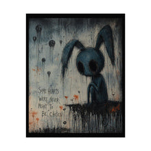 Load image into Gallery viewer, Rolled Poster – Dark Bunny Art Print (“Some Hearts Were Never Meant to Be Chosen”)