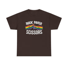 Load image into Gallery viewer, Rock Paper Scissors Funny Lesbian Gay Pride T-Shirt ALL SIZES S-5XL