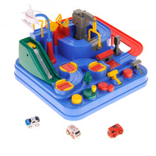 Load image into Gallery viewer, Race Track Vehicle Obstacle Course And Puzzle Playset For Kids