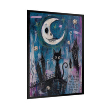Load image into Gallery viewer, Not All Who Wander Are Lost Some Are Just Looking for Their Magic Rolled Poster — Gothic Whimsical Moonlit Fantasy Wall Art