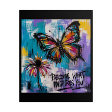 Load image into Gallery viewer, Become What Inspires You – Motivational Butterfly Painting